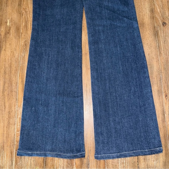 Judy Blue Bootcut Jeans 7 28 Long High Rise Western Cowgirl Dark Blue Wash - Picture 12 of 14